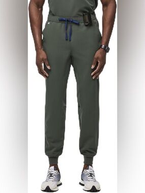 Figs men’s tansen green scrub jogger pants in moss green